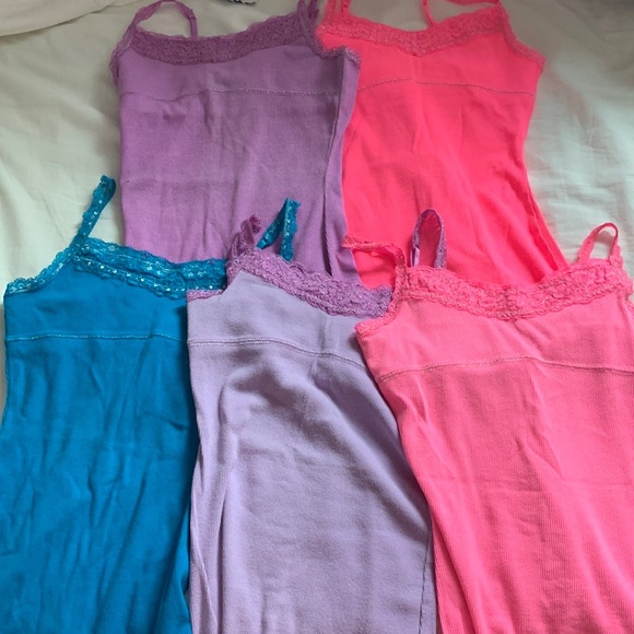 5  youth medium justice lace camis - Picture 1 of 8